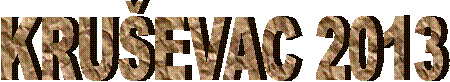 KRU�EVAC 2013
