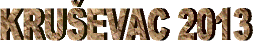 KRU�EVAC 2013
